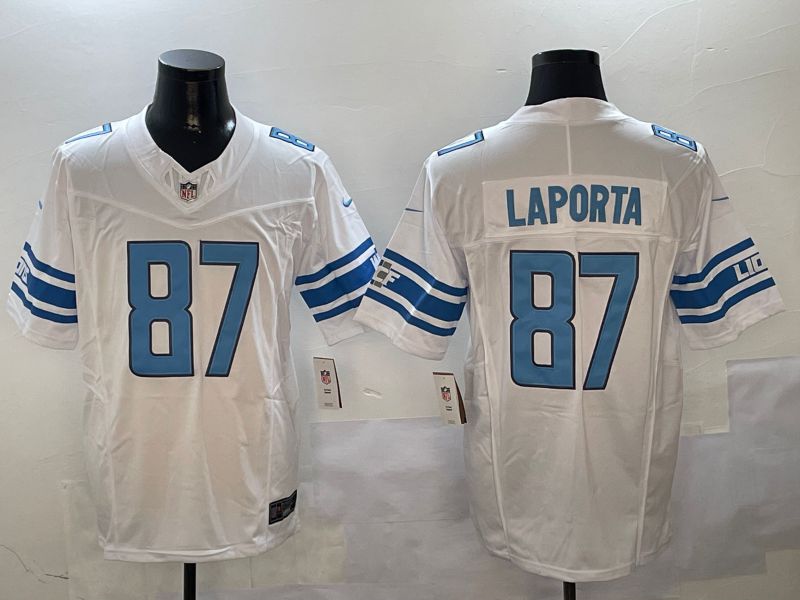 Men Detroit Lions #87 Laporta White three generations 2024 Nike Limited NFL Jersey style 0102->detroit lions->NFL Jersey